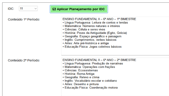 Avaliações e relatórios e-PEI